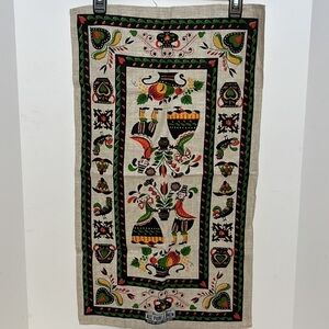 Parisian Prints Linen Table Runner Vintage Dutch Design